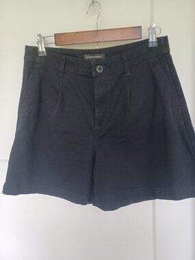 NEW! Banana Republic Women's Cotton Blend 5" Chino Shorts MEDIUM, BLACK, SIZE 6